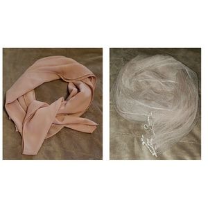 Elegant Women's Scarf in Soft Pink